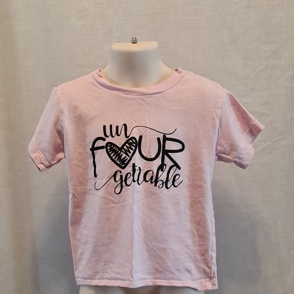 Light Pink Bella Canvas Crew Neck T-Shirt, 3T, Very Good Used Condition
